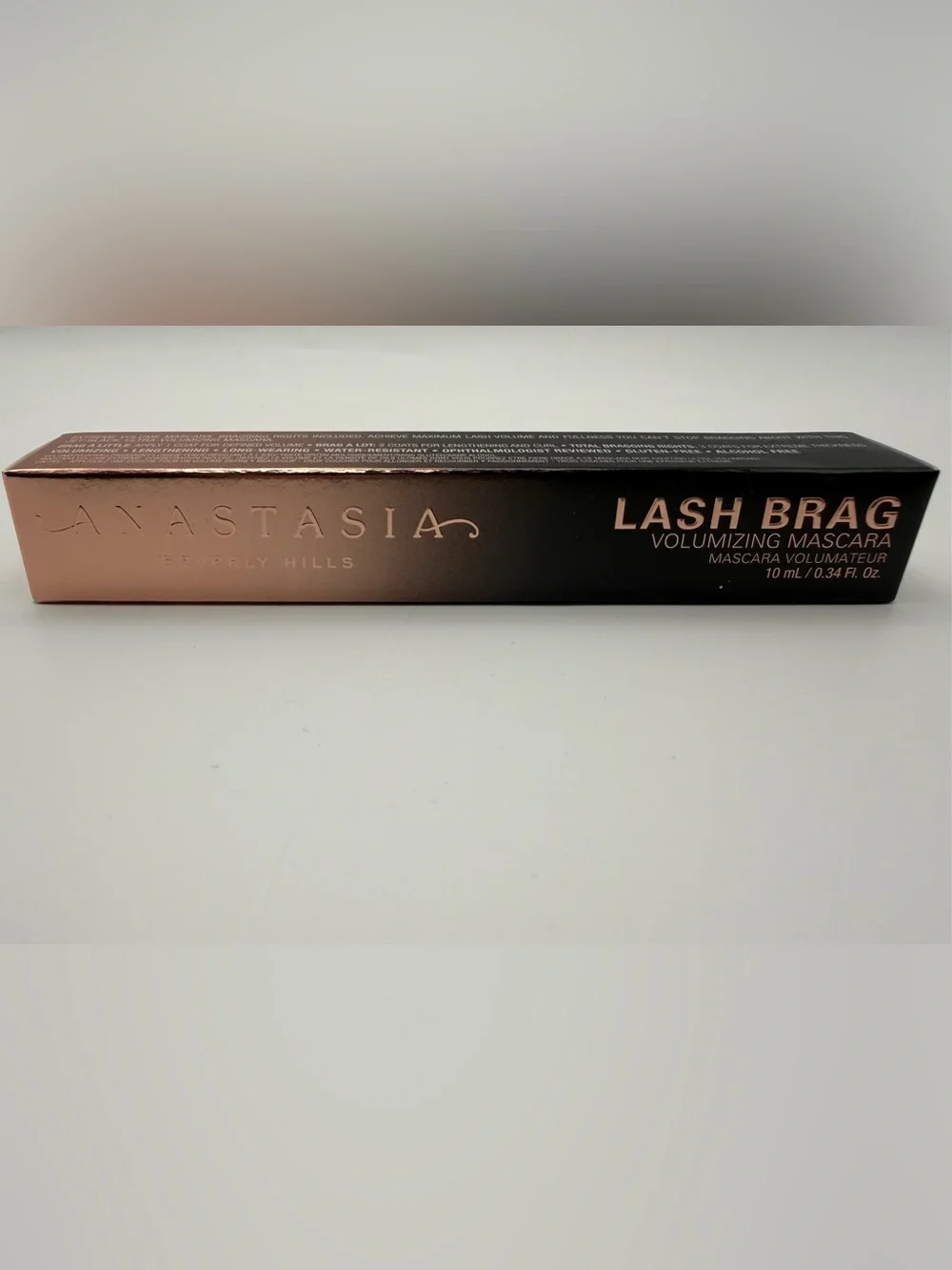 NIB Anastasia Beverly Hills Lash Brag Volumizing Mascara -Full Size- JET BLACK